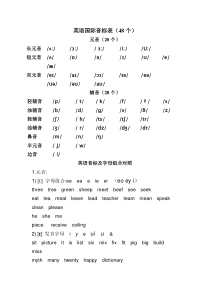 最新英语音标