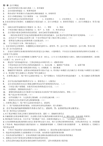 2014秋会计原理学随堂作业模拟题