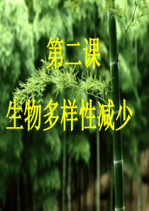 生物多样性减少