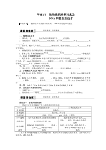 2016年高考生物新课标一轮复习学案55植物组织培养技术及