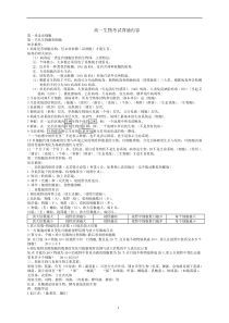 生物必修一复习资料[第一到三章]