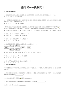 2015届中考总复习精练精析3代数式含答案解析