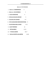 2016最新食品安全管理制度