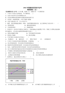 2016福建信息技术会考模拟5