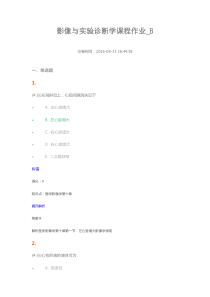 2016秋影像与实验诊断学课程作业_B