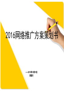 2016网络推广方案策划书.