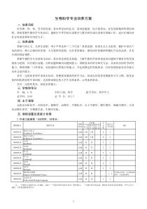 生物科学专业培养方案