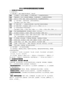 2016高考地理简答题答题万能模版