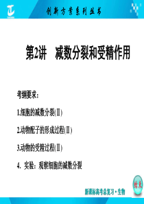 2017届高中生物必修1(课件)必修1第四单元第2讲减数分裂和受精作用