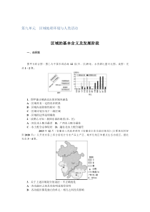 2017届高考地理一轮复习考点集训：第9单元 区域地理环境与人类活动(人教新课标)