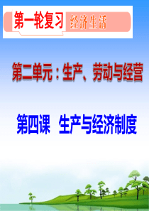 2017年《生产与经济制度》高三一轮复习课件