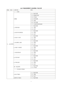 2017年临床助理医师《运动系统》考试大纲