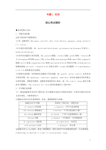 2017版高考英语一轮复习语法专题第二部分词法篇-其他词类专题1名词素材外研版