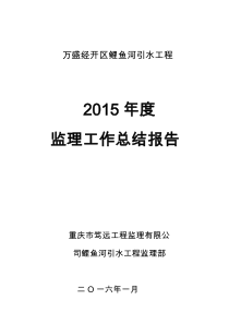 2015监理总结报告