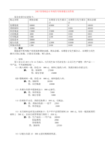 2015秋基础会计作业及答案