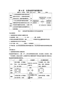 2015高三地理一轮-必修1第14讲自然地理环境的整体性