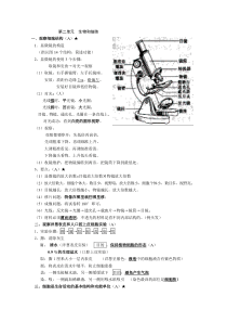 2014呼和浩特中考初二生物知识点