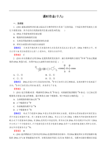 2014届高中生物一轮复习课时作业18