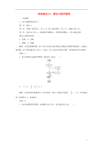 2014届高考数学一轮专题复习高效测试57算法与程序框图新人教A版