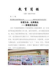 2016中小学禁毒防艾简报