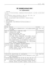 第三章细胞怎样构成生物体