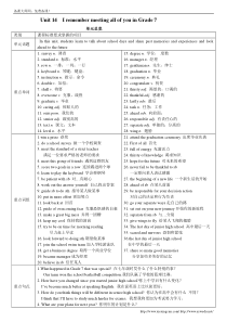 2014年人教版新目标九年级Unit14全单元导学案(共6课时)