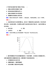 2016届二轮复习群落的结构与演替专题卷(全国通用)