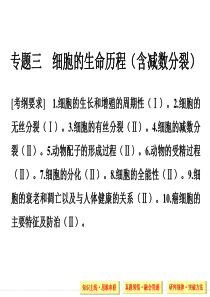 2016届有丝分裂和减数分裂二轮复习专题