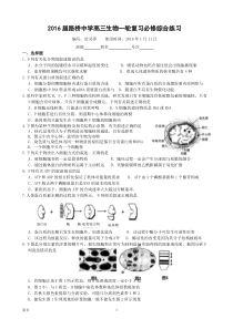 2016届高三上学期期末练习