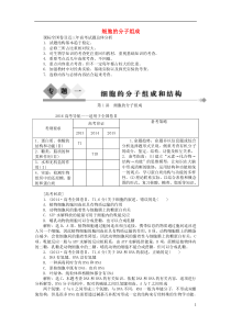 2016届高三生物二轮复习专题突破一第1讲细胞的分子组成强化训练