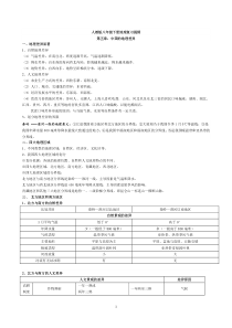 2014年新人教版八年级下册地理期中复习提纲