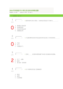 2014年河南省中小学生安全知识网络竞赛1