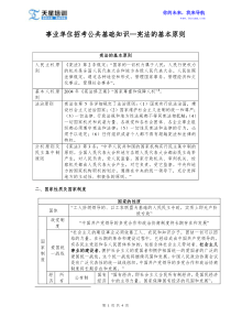 2015事业单位招考公共基础知识—宪法的基本原则