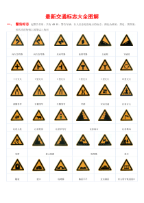 2015交通标志大全图解