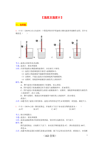 2015全国中考分类解析—物态变化