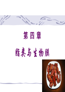 脂类与生物膜