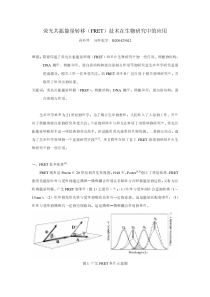 荧光共振能量转移（FRET）技术在生物研究中的应用