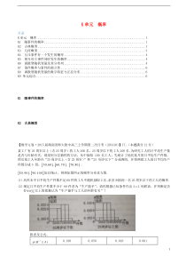 2015届高三数学总复习分类汇编第三期K单元概率