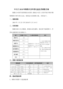 中大门2018年购物卡及年货礼盒全员销售方案