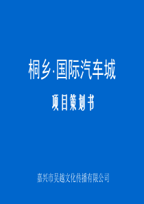 桐乡国际汽车城策划方案