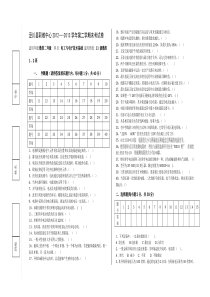 2013年数控二年级电工与电子技术期末试题