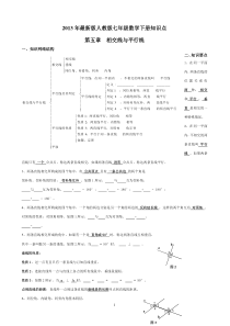 2013年最新版人教版七年级数学下册知识点