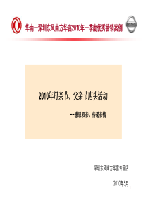 汽车4S店父亲节、母亲节店头活动方案