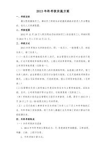 2013年终考核方案