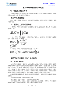 2015年执业药师《药学专业知识一》第九章药物体内动力学过程(二)