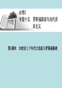 2013年高三一轮复习历史课件20世纪三十年代大危机与罗斯福新政(人民版必修2)