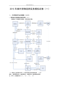 2015年春外贸物流师实务考试模拟试卷