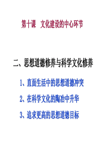 2013年高二政治课件4.10.2《思想道德修养与科学文化修养》(新人教版必修3)