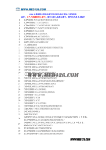 2015年最新版中国科技期刊引证报告统计源核心期刊目录