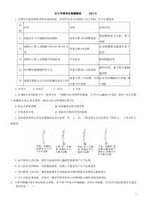 2013年高考理科综合生物猜题卷